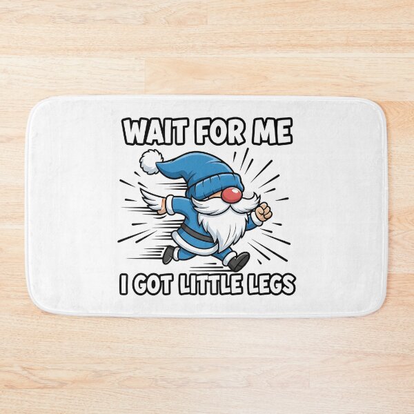 Item preview, gnome wait for me cute funny garden quote designed and sold by ArtDesignTp.