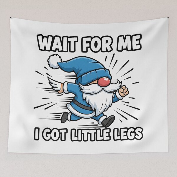 Item preview, gnome wait for me cute funny garden quote designed and sold by ArtDesignTp.