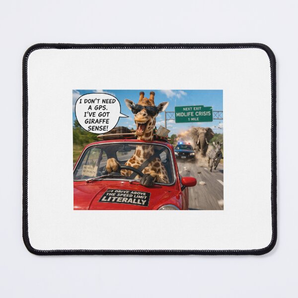 Item preview, wild gangster giraffe designed and sold by Anna’s funny store.