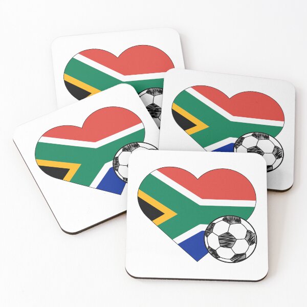 Artikelvorschau, Südafrika Fußball Herzdesign entworfen und verkauft von FinalScoreClub.