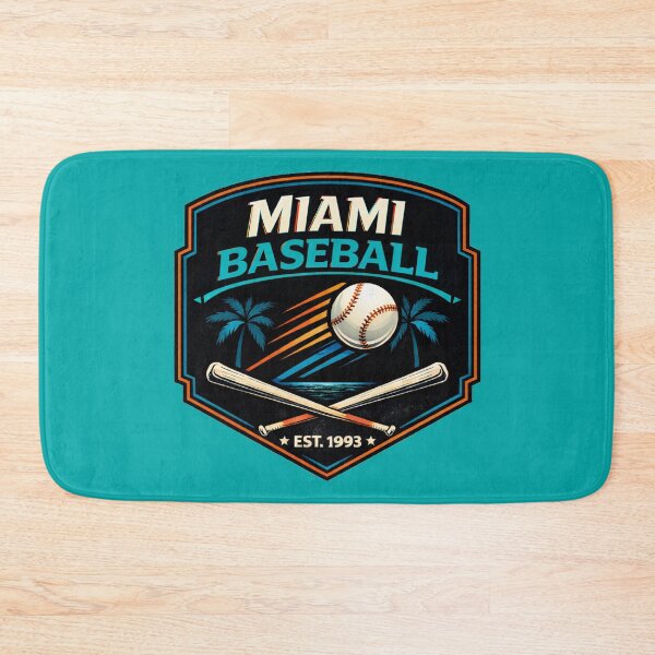 Item preview, Miami Baseball Vintage Shirt EST 1993 Modern Teal Retro Baseball Tee designed and sold by GhostDawgs.
