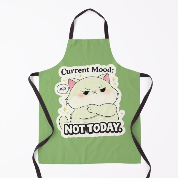 Item preview, Not Today Cat – Grumpy Mood Funny Introvert Cat Sticker designed and sold by sumodesign.
