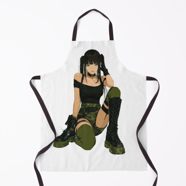 Item preview, Black Haired Grunge Anime Girl Sitting designed and sold by Piotrek0001.