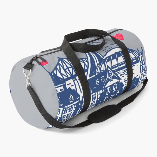Item preview, Montreal Quebec Canada Cute Cityscape Blue Retro Skyline designed and sold by HowToCanadian.