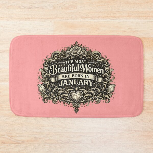Item preview, The Most Beautiful Women Are Born In January – Vintage Birthday Design – January Birthday Gift for Women designed and sold by Szapeee.
