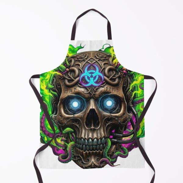 Item preview, Biohazard Cyber Skull: Neon Mutation designed and sold by JanRizz.