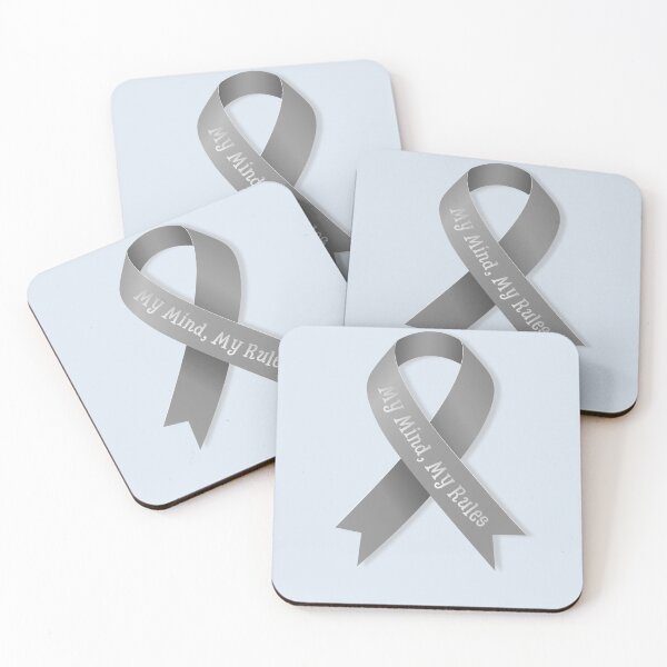 Item preview, Brain Tumor Awareness Gray Ribbon – My Mind My Rules designed and sold by Ivy-Triggs.