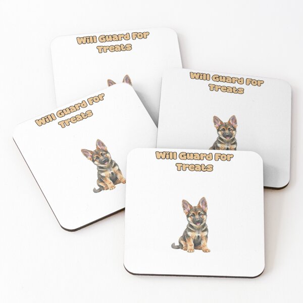 Item preview, Will Guard For Treats Funny Dog Protection Humor designed and sold by NatureUnleashed.