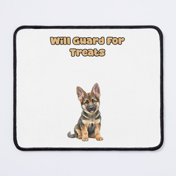 Item preview, Will Guard For Treats Funny Dog Protection Humor designed and sold by NatureUnleashed.