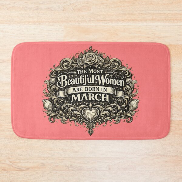 Item preview, The Most Beautiful Women Are Born In March – Vintage Elegant Birthday Design – March Birthday Gift for Women designed and sold by Szapeee.