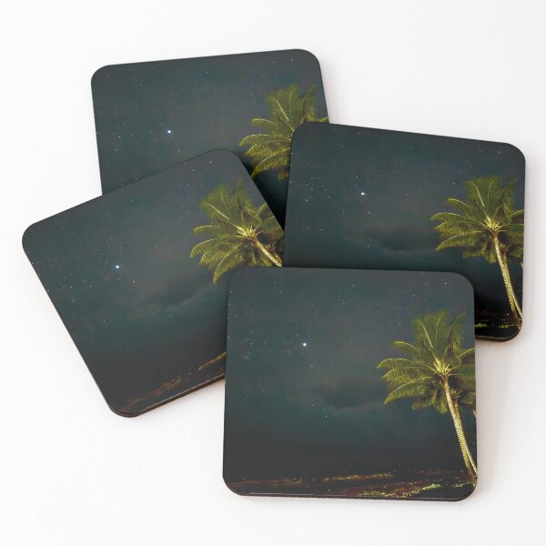 Item preview, Hawaii Astrophotography — Palm Trees Under the Stars Big Island Night Sky designed and sold by Grantw90.