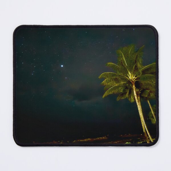 Item preview, Hawaii Astrophotography — Palm Trees Under the Stars Big Island Night Sky designed and sold by Grantw90.
