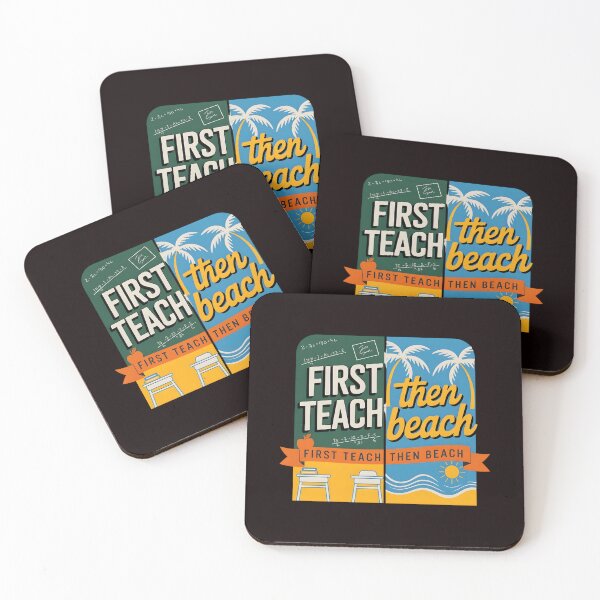 Item preview, First Teach Then Beach Funny Teacher – Summer Break Teacher Vacation designed and sold by Redgiant87x.