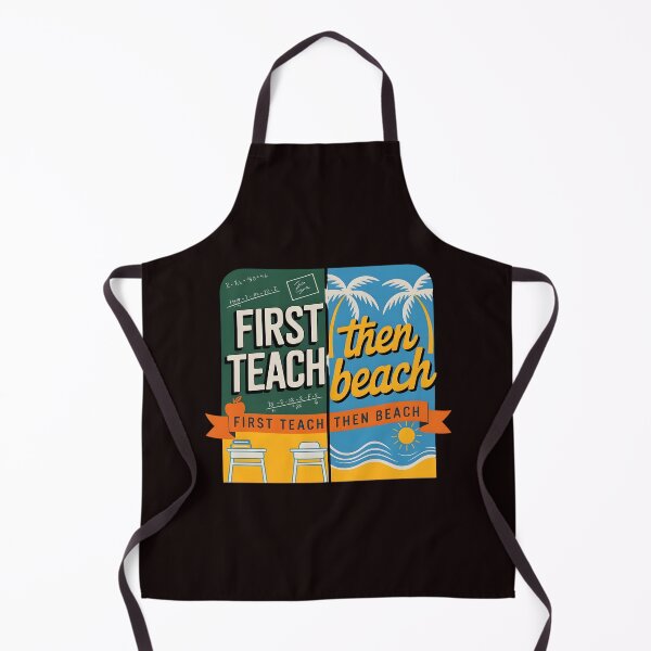 Item preview, First Teach Then Beach Funny Teacher – Summer Break Teacher Vacation designed and sold by Redgiant87x.