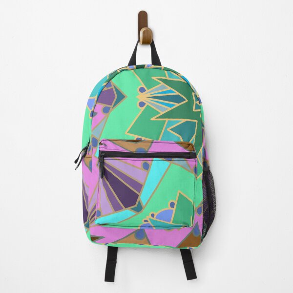 Item preview, Expanding Geometric Starburst Pattern in Cool Tones designed and sold by anamariafischer.