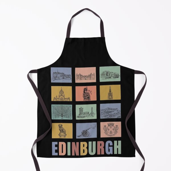 Item preview, Edinburgh Landmarks Grid - Historic Scotland Castle & Greyfriars Bobby designed and sold by Loom on the Loch.