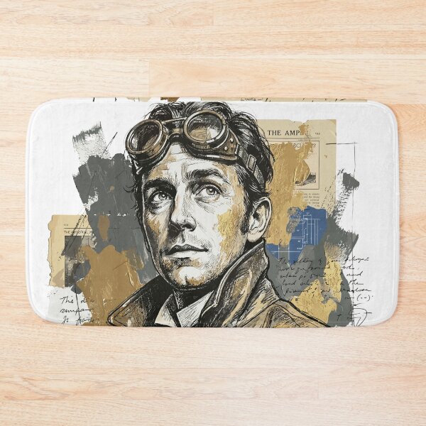 Item preview, Vintage Steampunk Aviator Explorer Collage Art designed and sold by TaruHonu.