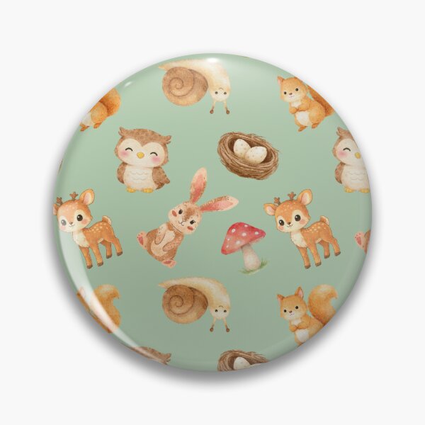 Item preview, Cute Woodland Animals Pattern designed and sold by Cosmic Badger.