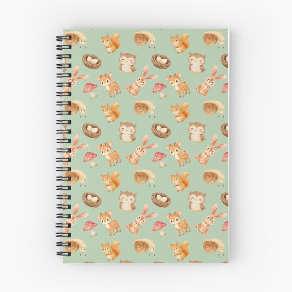 Item preview, Cute Woodland Animals Pattern designed and sold by Cosmic Badger.