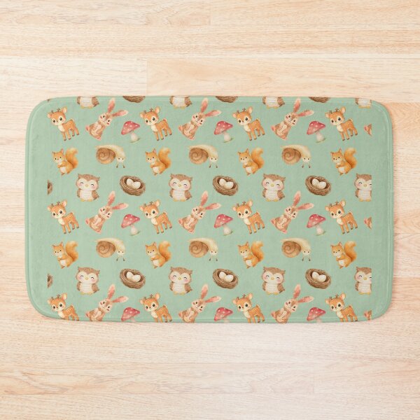 Item preview, Cute Woodland Animals Pattern designed and sold by Cosmic Badger.