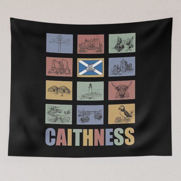Item preview, Caithness Scotland Art - Northern Highlands & Coastal Landmarks designed and sold by Loom on the Loch.