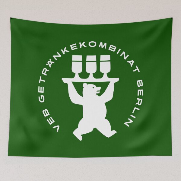 Item preview, VEB Getränkekombinat Berlin logo (white) designed and sold by VEB Ostladen.