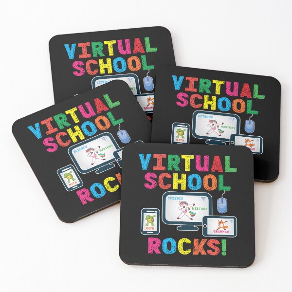 Item preview, Virtual School Rocks Unicorn Math Fox designed and sold by Rosemarie Guieb Designs.