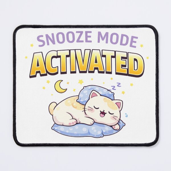 Item preview, Snooze Mode Activated – Cute Sleepy Kawaii Cat Design designed and sold by Kawaii Cosmos Cats.