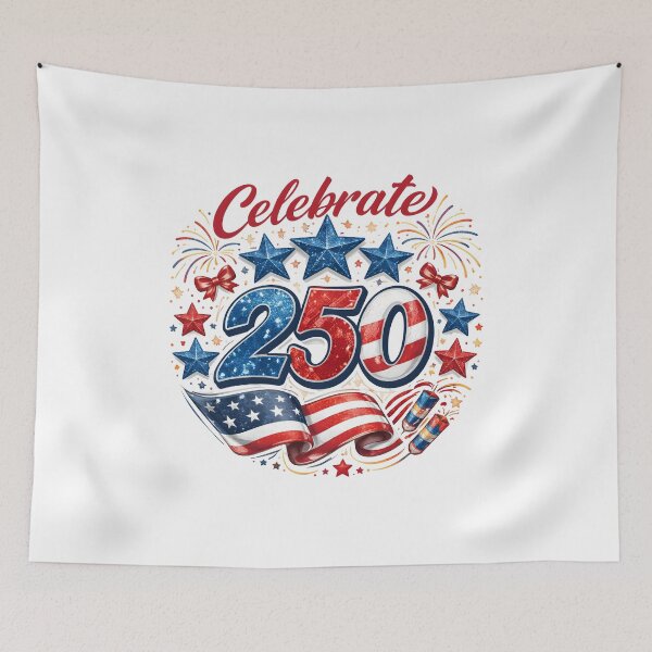 Item preview, Celebrate 250 USA Patriotic Design, 4th of July Shirt PNG, American Flag 250 Years Independence, Fireworks USA Design designed and sold by Polarisofficial.