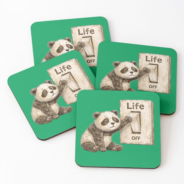 Item preview, Panda Pause Life Sticker – Funny Burnout and Relax Humor Art designed and sold by Felixuss.
