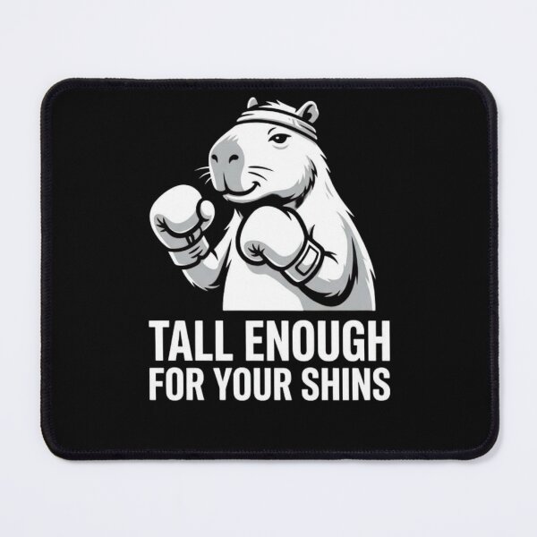 Item preview, Tall Enough For Your Shins Funny Capybara Boxer Meme Sarcastic Animal Streetwear Design designed and sold by bilal sibgui.