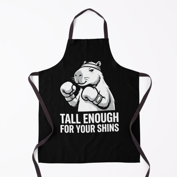 Item preview, Tall Enough For Your Shins Funny Capybara Boxer Meme Sarcastic Animal Streetwear Design designed and sold by bilal sibgui.