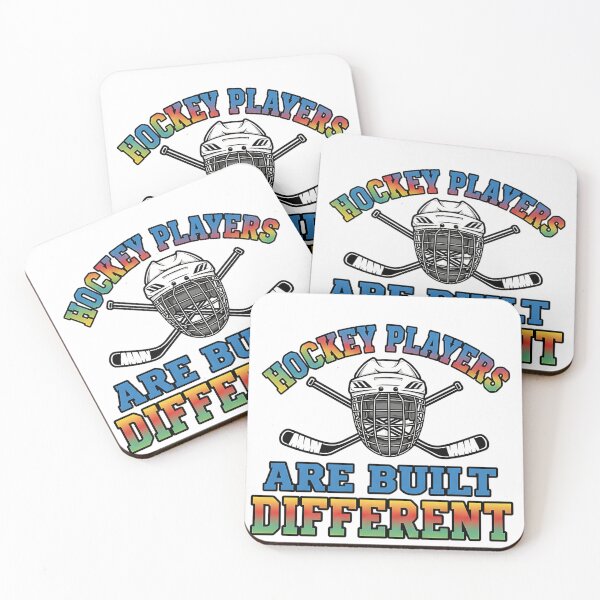 Item preview, hockey life built different funny sports quote designed and sold by ArtDesignTp.