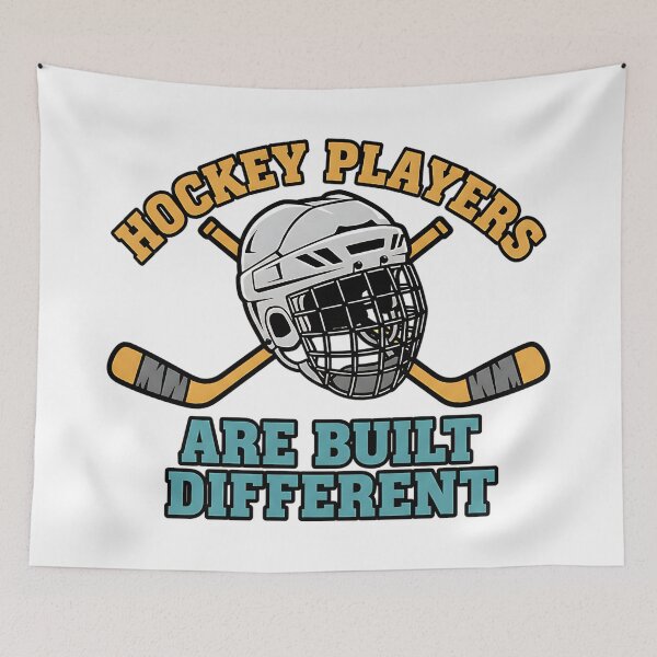 Item preview, funny hockey athlete built different quote art designed and sold by ArtDesignTp.