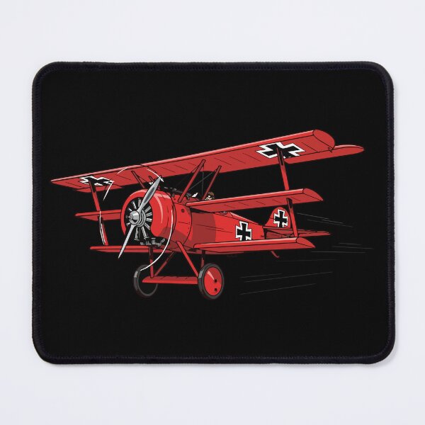 Item preview, World War I german red triplane fighter aircraft with cross markings, aeroplane with propeller with three wings, Manfred von Richthofen - The Red Baron designed and sold by Danler.