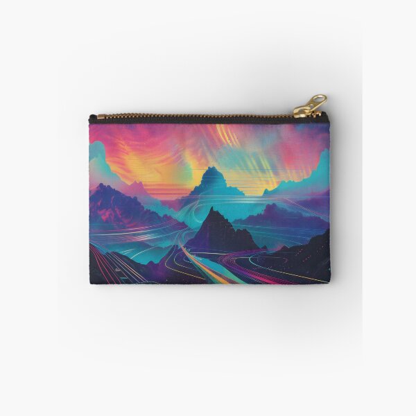 Item preview, Retro 70s Psychedelic Space Road Poster designed and sold by LuminousFoundry.