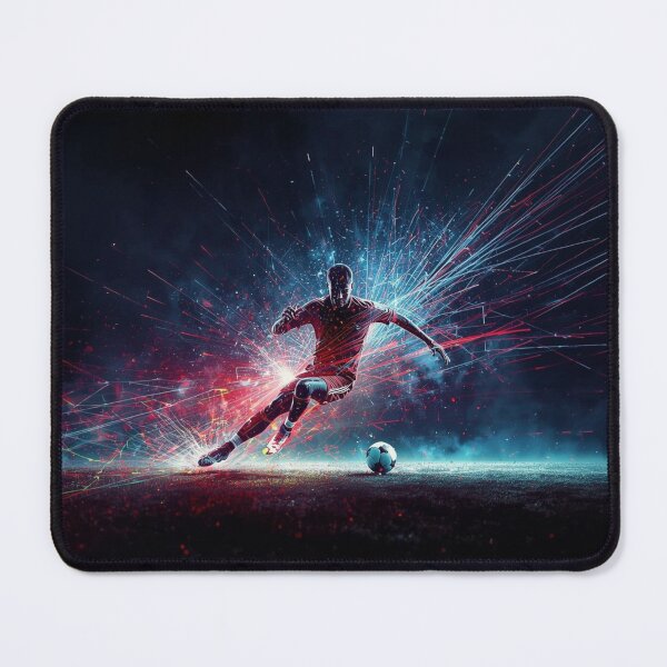 Item preview, Epic Soccer Kick – Neon Energy Football Player Art | Futuristic Sports Design designed and sold by Pigmentra.