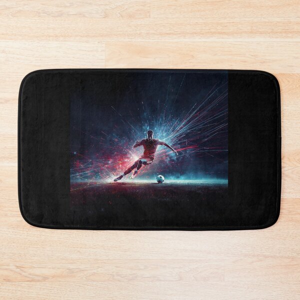 Item preview, Epic Soccer Kick – Neon Energy Football Player Art | Futuristic Sports Design designed and sold by Pigmentra.