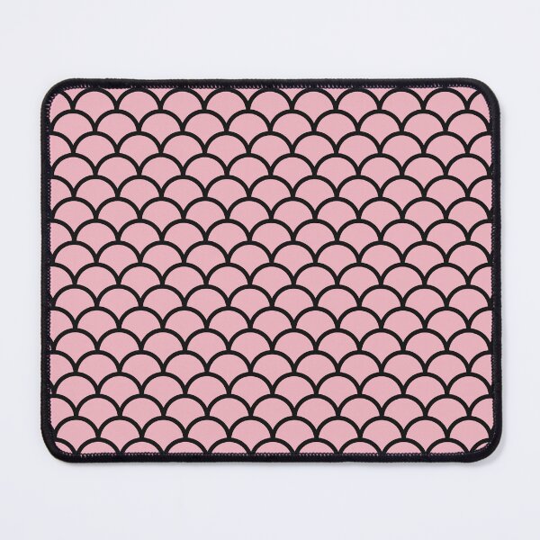 Item preview, Blush And Black Mermaid Scales Pattern designed and sold by pattern-archive.
