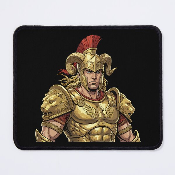 Item preview, Head of historical figure, Alexander the Great, young Greek Warrior in armor and helmet designed and sold by Danler.