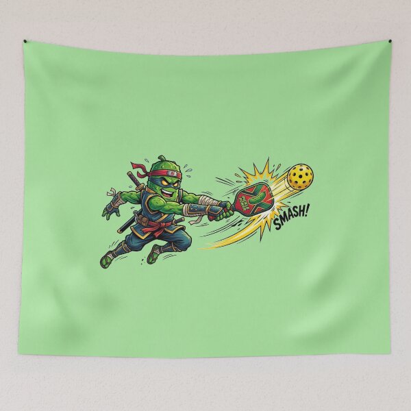 Item preview, Pickleball Ninja Cartoon Adventure designed and sold by Quiet Mode Studio.