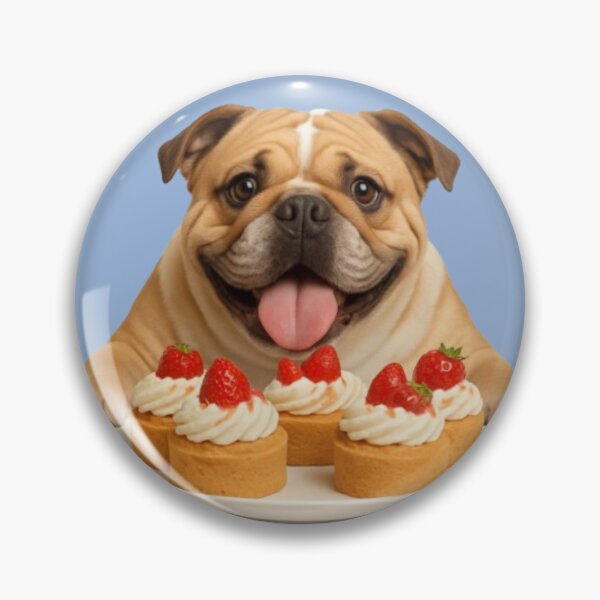 Item preview, Too Many Cakes – Indulgent Dog designed and sold by PurrfectWhisper.
