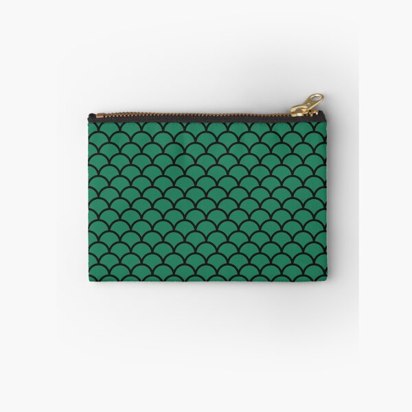 Item preview, Green And Black Mermaid Scales Pattern designed and sold by pattern-archive.