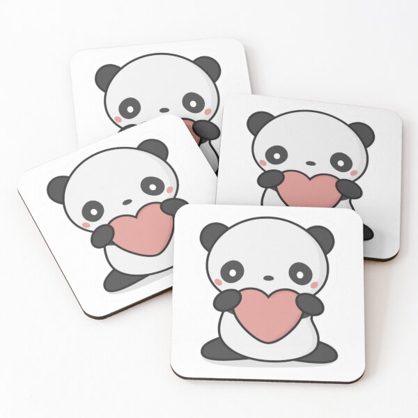 Item preview, Cute Kawaii Panda Sticker with Heart – Adorable Love Cartoon Animal designed and sold by ZYNORAworld.