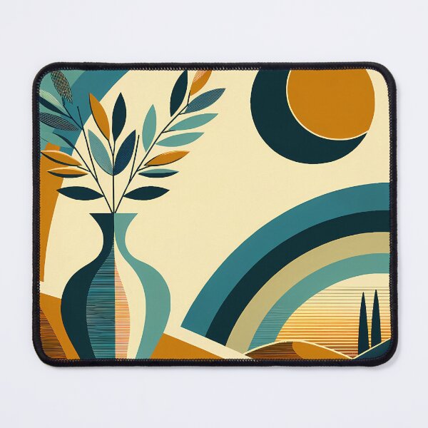 Item preview, Abstract Vase and Moon Landscape designed and sold by InkSmithery.