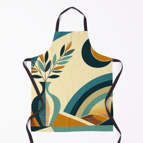 Item preview, Abstract Vase and Moon Landscape designed and sold by InkSmithery.