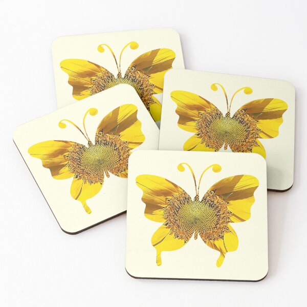 Item preview, Yellow Sunflower Butterfly Art designed and sold by Rosemarie Guieb Designs.