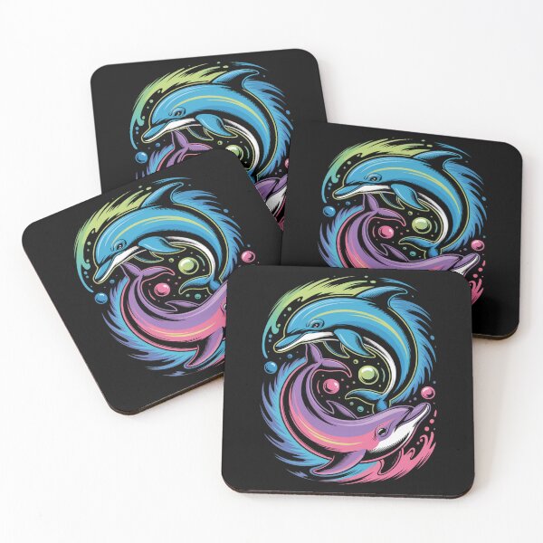 Item preview, Twin Dolphins — Yin Yang Ocean Circle V1 designed and sold by DarylWelsh2024.