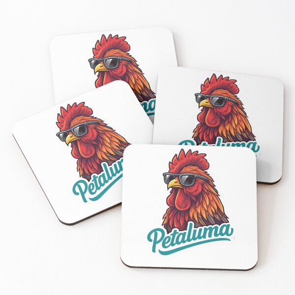 Item preview, Cool Petaluma Rooster – Sunglasses Chicken Sticker designed and sold by PIXEL POP DESIGNS - Beyond the Norm!.