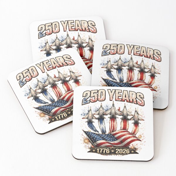 Item preview, USA 250 Years 1776–2026 Patriotic Military Design, American Flag Jets Independence Day, 4th of July Celebration designed and sold by Polarisofficial.